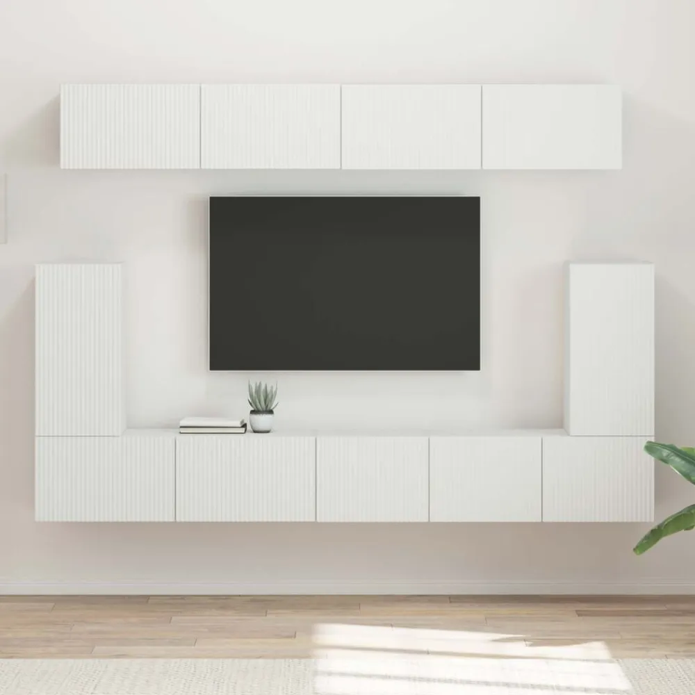 vidaXL Muebles Tv-Conjunto de mueble de TV 5 pcs Madera de ingeniería