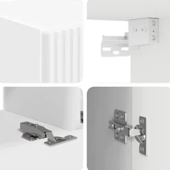 vidaXL Muebles Tv-Conjunto de mueble de TV 5 pcs Madera de ingeniería