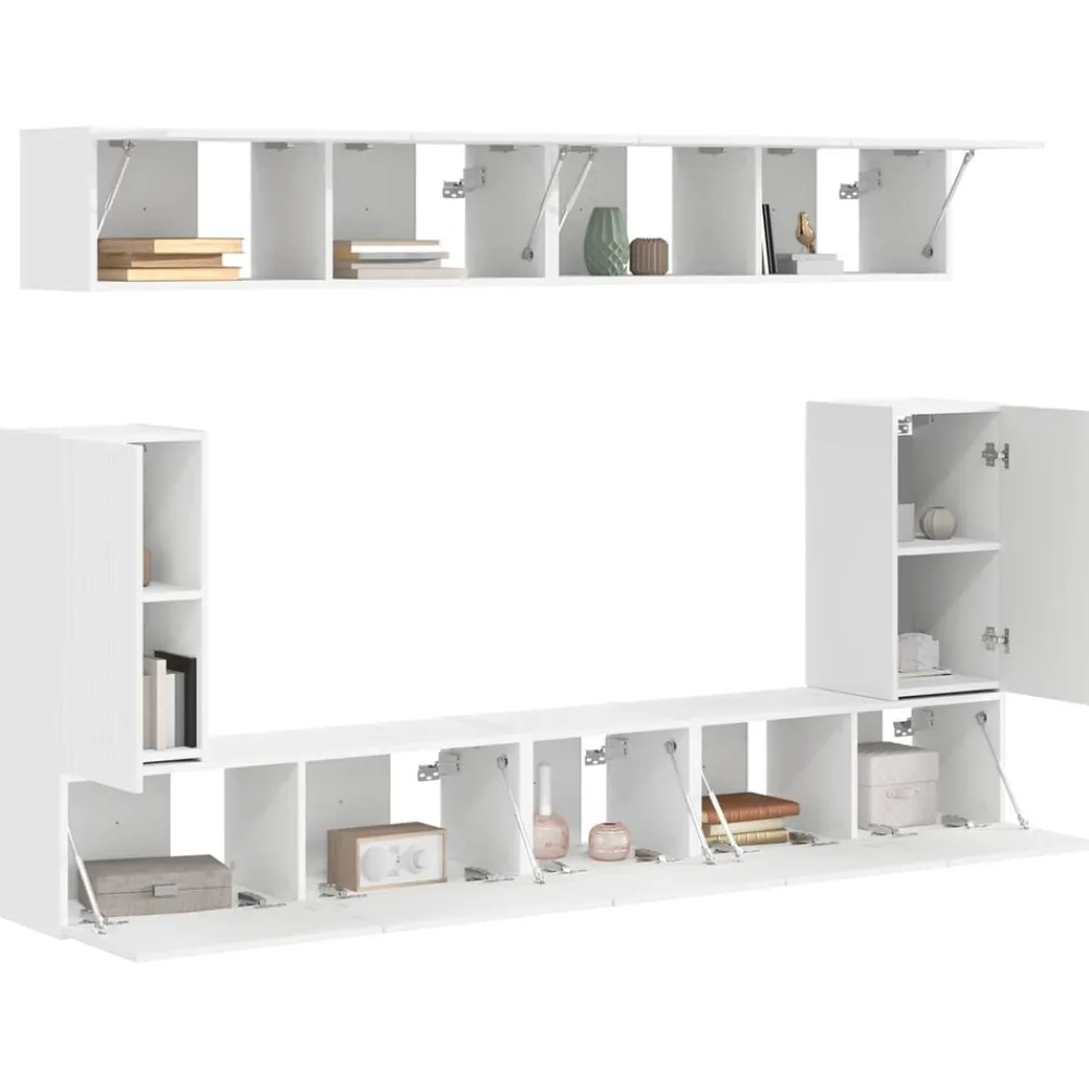 vidaXL Muebles Tv-Conjunto de mueble de TV 5 pcs Madera de ingeniería