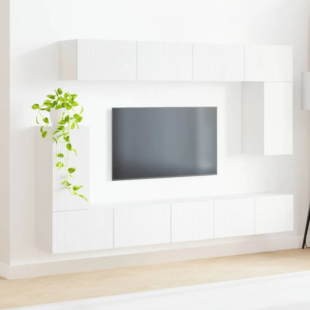 vidaXL Muebles Tv-Conjunto de mueble de TV 5 pcs Madera de ingeniería