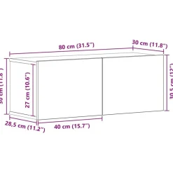 vidaXL Muebles Tv-Conjunto de mueble de TV 4 pcs Madera de ingeniería