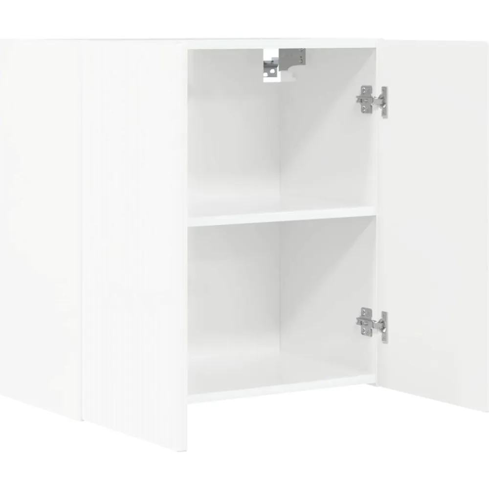 vidaXL Conjunto de mueble para TV de pared 6 pcs brillante Clearance