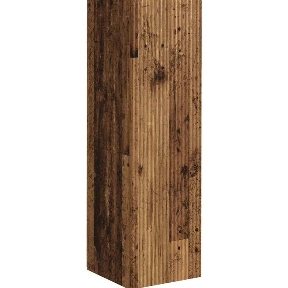 vidaXL Conjunto de mueble para TV de pared 4 pcs Madera vieja Madera envejecida Online