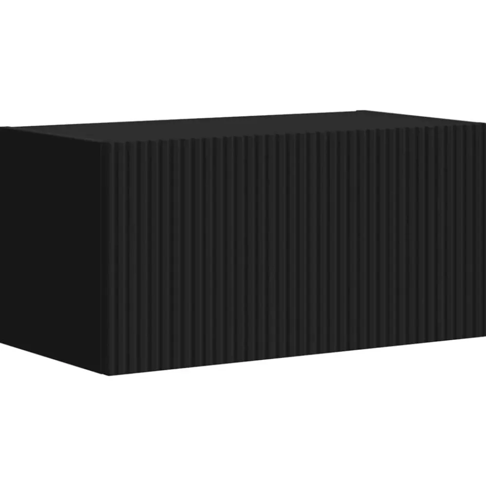 vidaXL Conjunto de mueble de TV 5 pcs Madera de ingeniería Negro Clearance