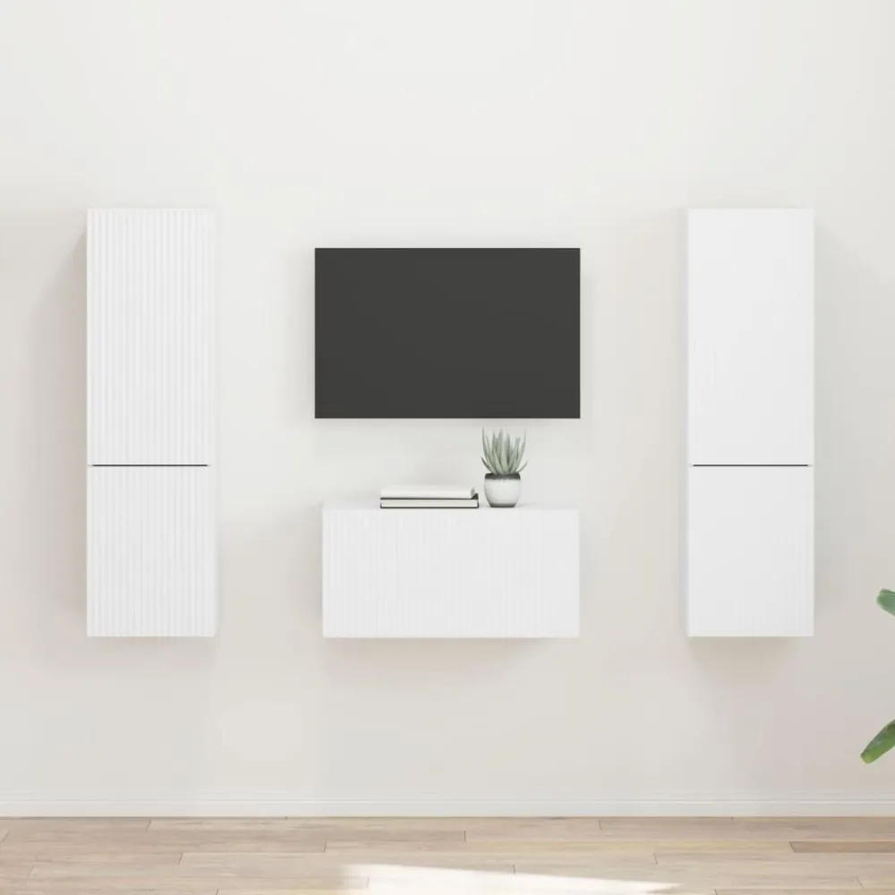 vidaXL Muebles Tv-Conjunto de mueble de TV 5 pcs Madera de ingeniería