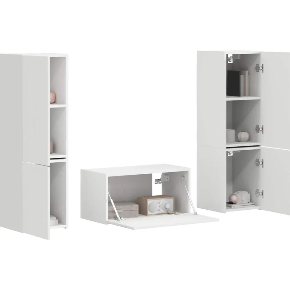 vidaXL Muebles Tv-Conjunto de mueble de TV 5 pcs Madera de ingeniería