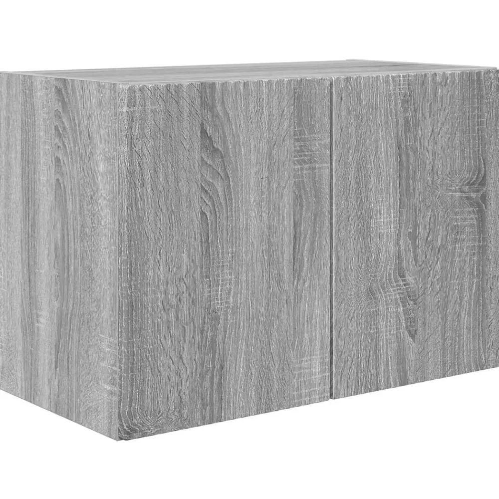 vidaXL Muebles Tv-Conjunto de mueble para TV de pared 4 pcs