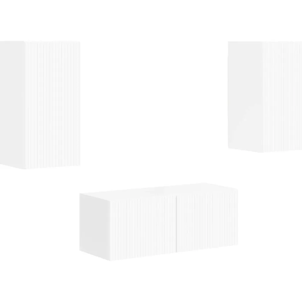 vidaXL Conjunto de mueble de TV 2 pcs Madera de ingeniería brillante Outlet