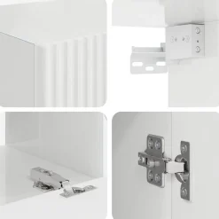vidaXL Conjunto de mueble de TV 2 pcs Madera de ingeniería brillante Outlet
