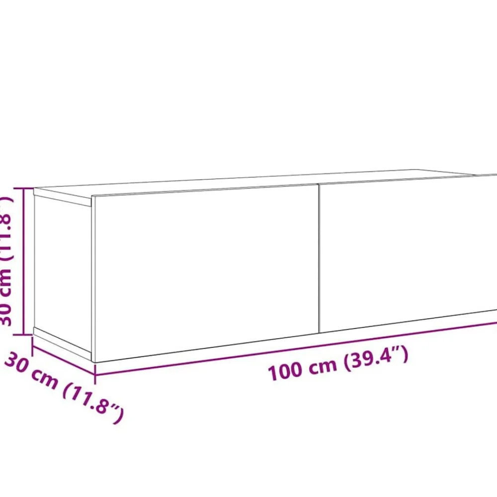 vidaXL Conjunto de mueble de TV 9 pcs Madera contrachapada Roble negro Clearance