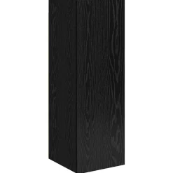 vidaXL Conjunto de mueble de TV 9 pcs Madera contrachapada Roble negro Clearance