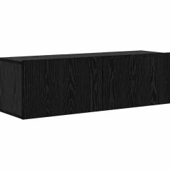 vidaXL Conjunto de mueble de TV 9 pcs Madera contrachapada Roble negro Clearance