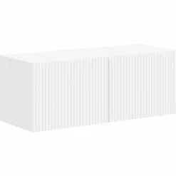 vidaXL Conjunto de mueble de TV 4 pcs Madera de ingeniería White Hot