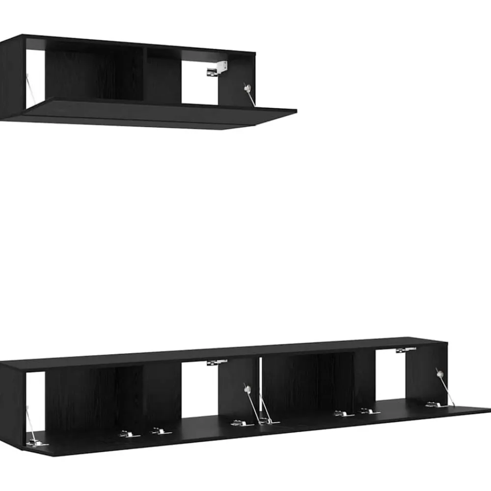vidaXL Muebles Tv-Conjunto de mueble de TV 3 pcs Madera de ingeniería