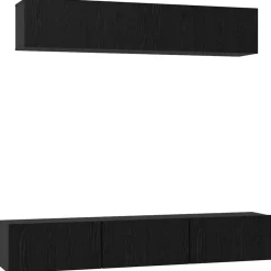 vidaXL Muebles Tv-Conjunto de mueble de TV 6 pcs Madera de ingeniería