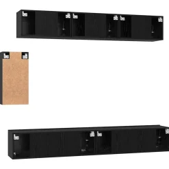 vidaXL Muebles Tv-Conjunto de mueble de TV 6 pcs Madera de ingeniería