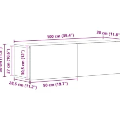 vidaXL Muebles Tv-Conjunto de mueble de TV 6 pcs Madera de ingeniería