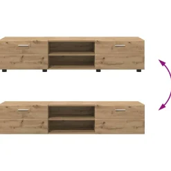 vidaXL Conjunto de mueble de TV con cajón FLORIN Roble artesanal Roble artisan New