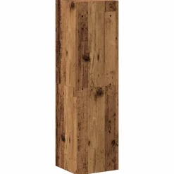 vidaXL Conjunto de mueble de TV 6 piezas montado la pared madera vieja Madera envejecida Sale