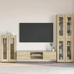 vidaXL Conjuntos De Muebles-Conjunto de mueble de TV con cajón FLORIN