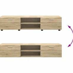 vidaXL Conjuntos De Muebles-Conjunto de mueble de TV con cajón FLORIN