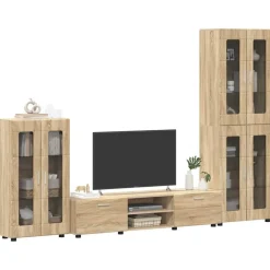 vidaXL Conjuntos De Muebles-Conjunto de mueble de TV con cajón FLORIN