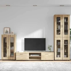 vidaXL Conjuntos De Muebles-Conjunto de mueble de TV con cajón FLORIN
