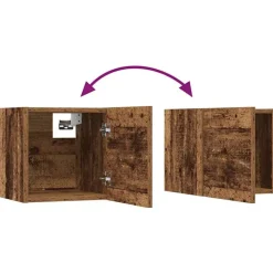 vidaXL Conjunto de mueble de TV 8 pcs Madera envejecida Sale