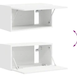 vidaXL Conjunto de mueble de TV 4 pcs Madera de ingeniería White New