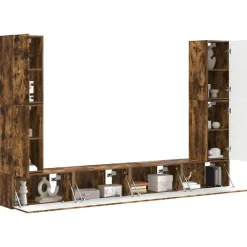 vidaXL Muebles Tv-Conjunto de mueble de TV 8 pcs