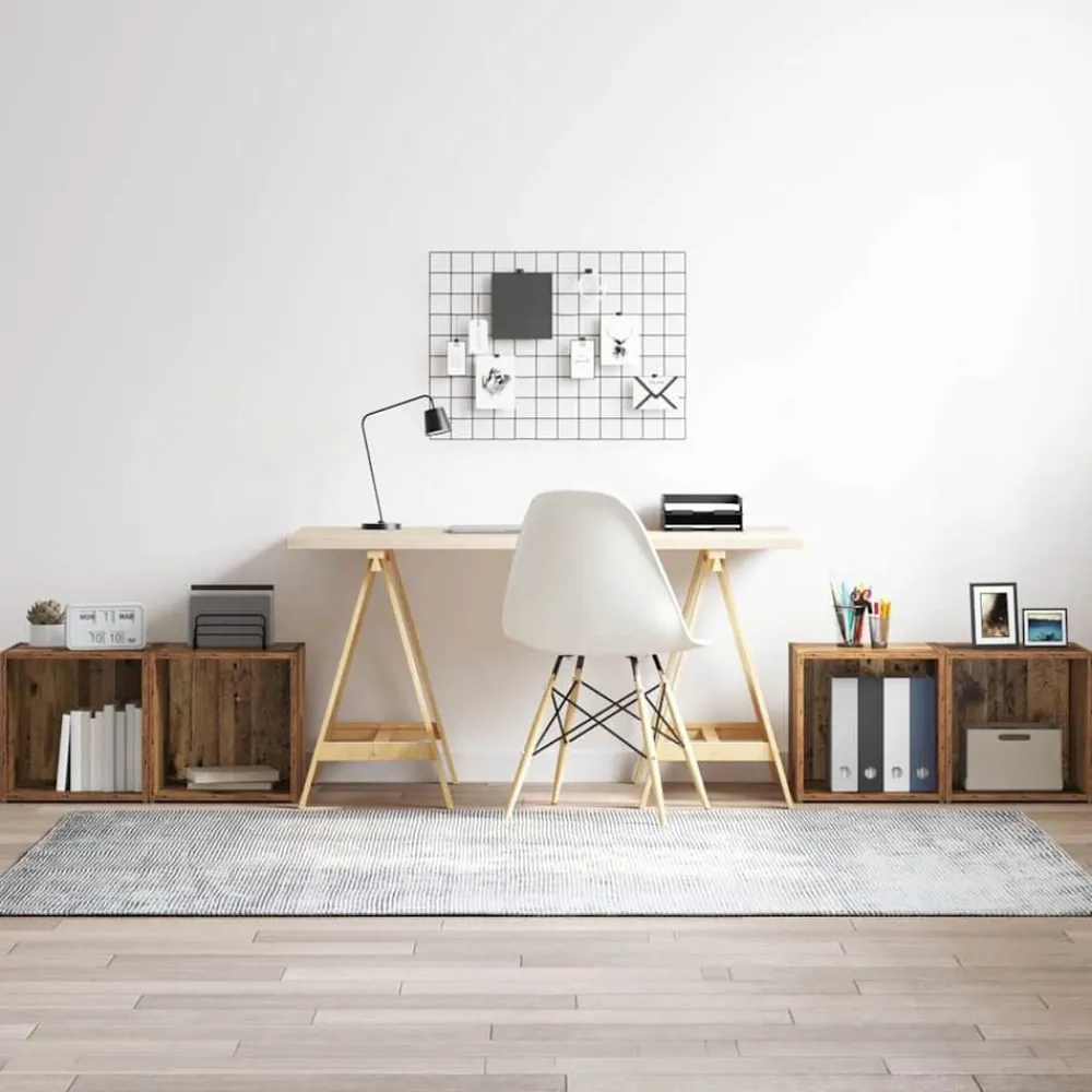 vidaXL Conjunto de mueble de TV 4 pcs 37 x 35 x 37,5 cm Madera vieja Best
