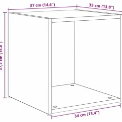 vidaXL Conjunto de mueble de TV 4 pcs 37 x 35 x 37,5 cm Madera vieja Best