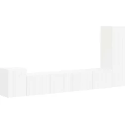 vidaXL Conjunto de mueble de TV 3 pcs Madera de ingeniería White Online