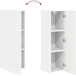 vidaXL Conjunto de mueble de TV 3 pcs Madera de ingeniería White Online