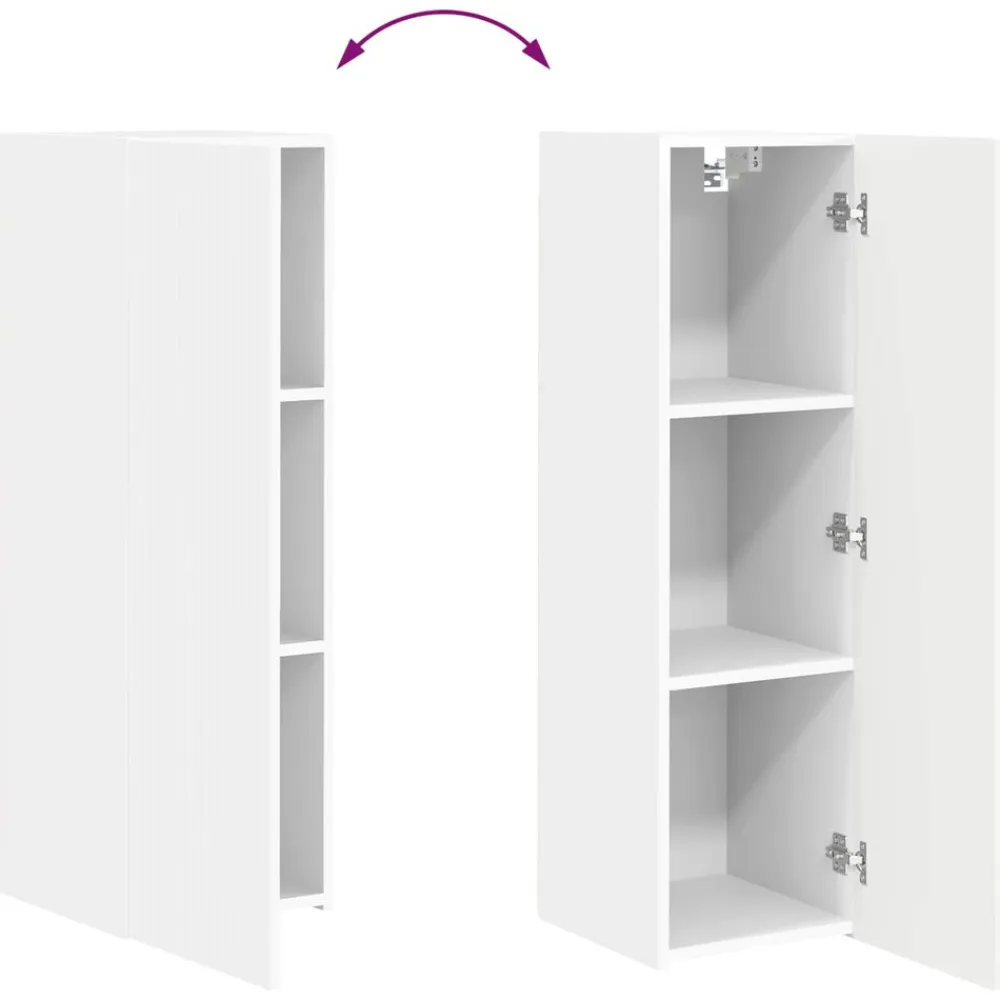 vidaXL Conjunto de mueble de TV 3 pcs Madera de ingeniería White Online