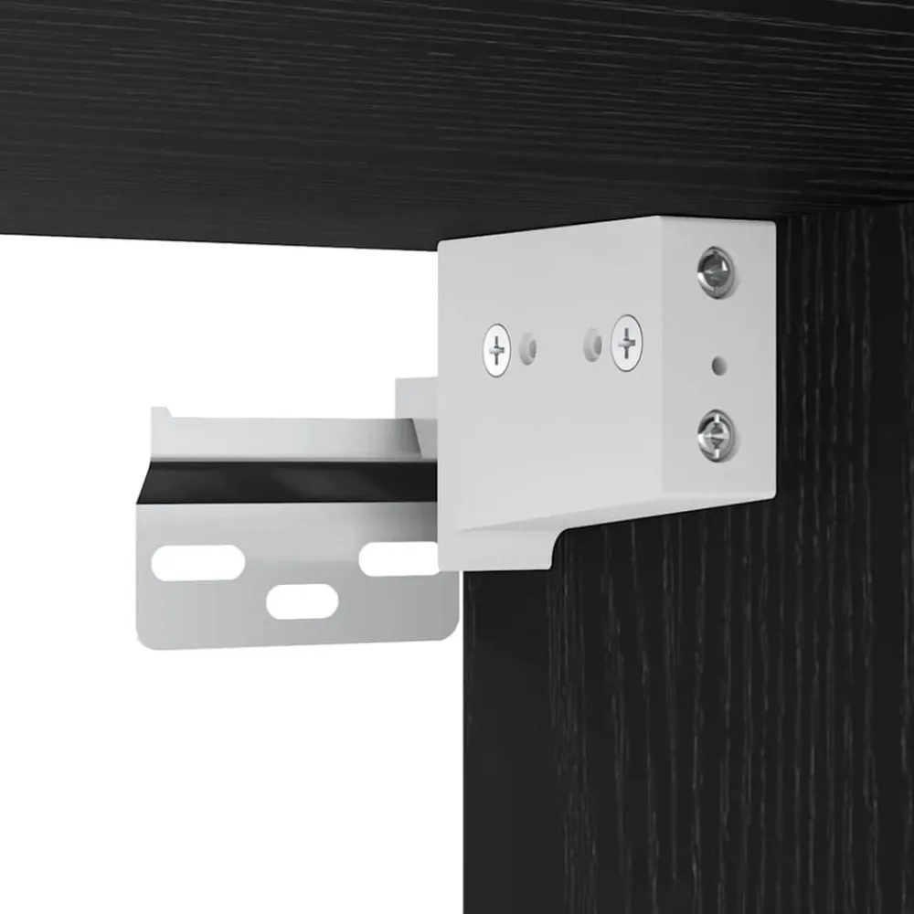 vidaXL Conjunto de mueble de TV 5 pcs Madera de ingeniería Roble negro Hot