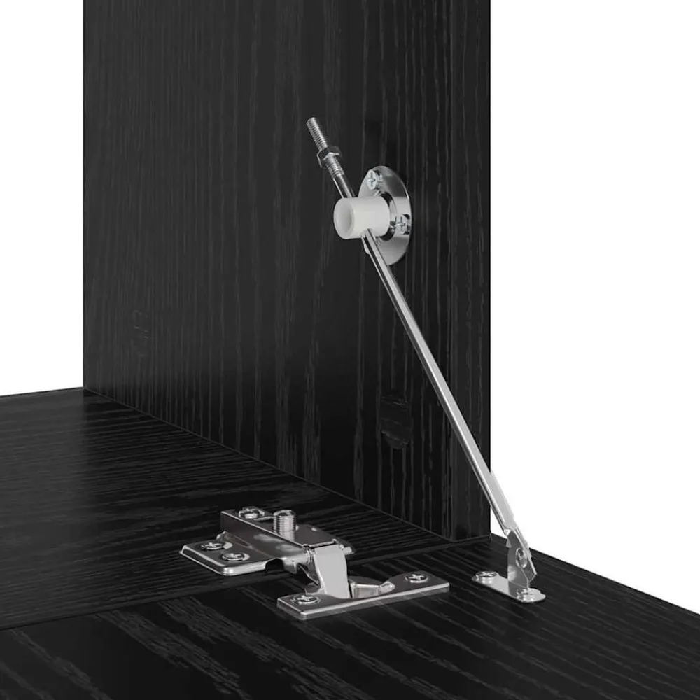 vidaXL Conjunto de mueble de TV 5 pcs Madera de ingeniería Roble negro Hot