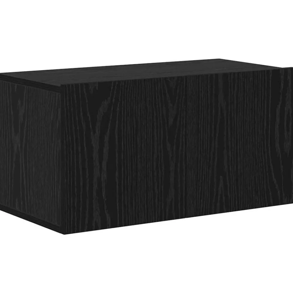 vidaXL Conjunto de mueble de TV 5 pcs Madera de ingeniería Roble negro Hot