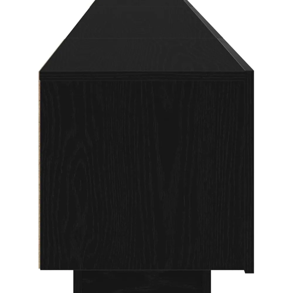 vidaXL Conjunto de mueble de TV 2 pcs Negro 200 x 35 x 40 cm Roble negro Online