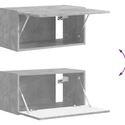 vidaXL Conjunto de mueble de TV 6 pcs Gris Concreto Gris hormigón Online