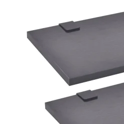 vidaXL Conjunto de muebles de baño y lavabo 8 piezas Negro New