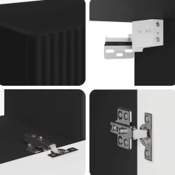 vidaXL Muebles Tv-Conjunto de mueble de TV 4 pcs Madera de ingeniería