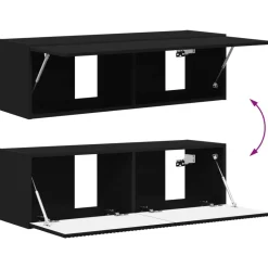 vidaXL Muebles Tv-Conjunto de mueble de TV 4 pcs Madera de ingeniería