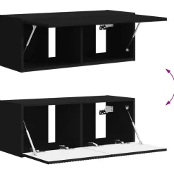 vidaXL Muebles Tv-Conjunto de mueble de TV 4 pcs Madera de ingeniería