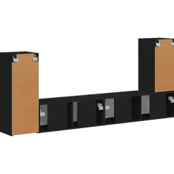 vidaXL Muebles Tv-Conjunto de mueble de TV 4 pcs Madera de ingeniería
