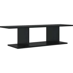 vidaXL Conjunto de mueble de TV Negro 103 x 30 x 26,5 cm Roble negro New