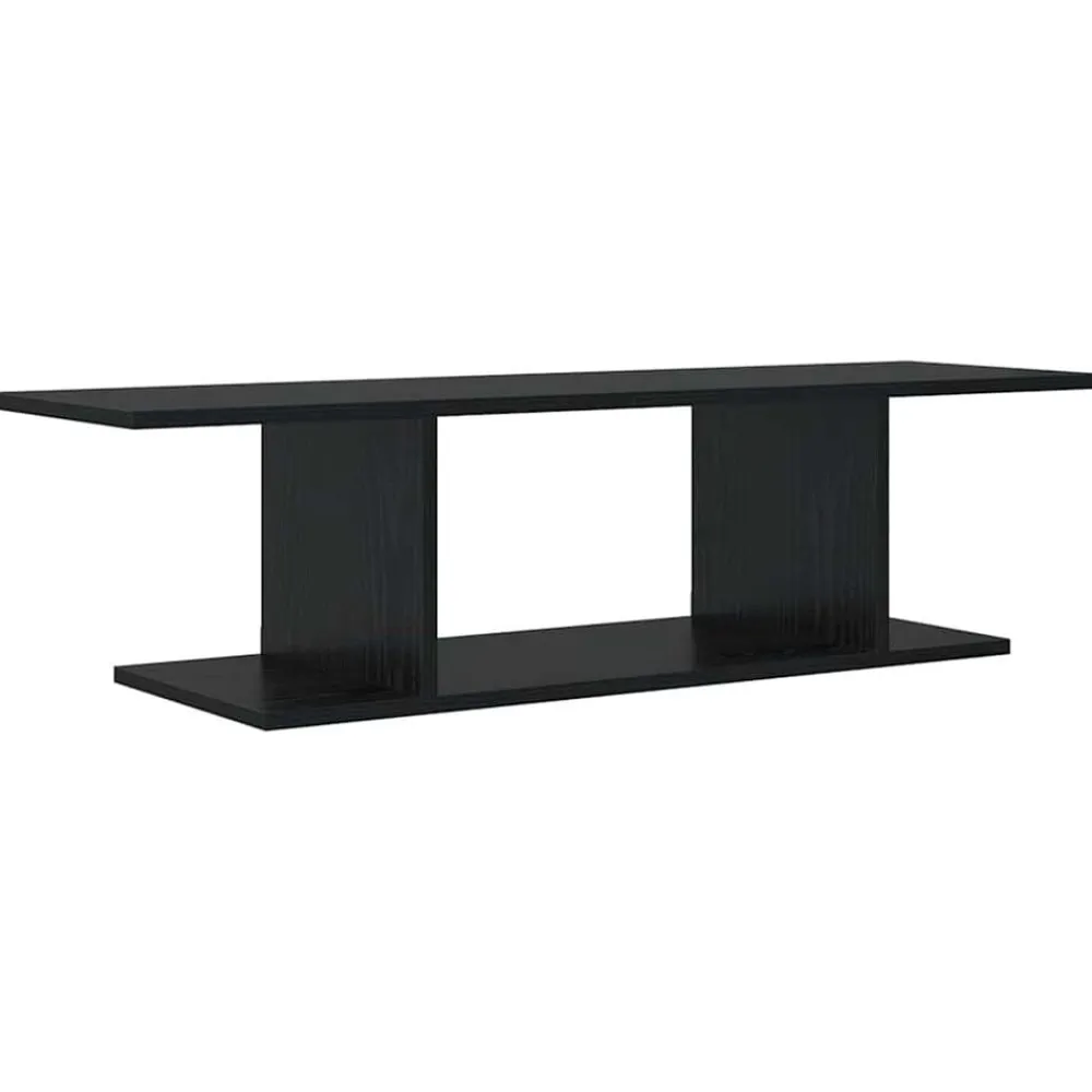 vidaXL Conjunto de mueble de TV Negro 103 x 30 x 26,5 cm Roble negro New
