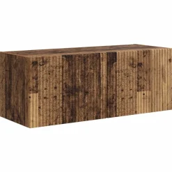 vidaXL Conjunto de mueble de TV Montaje en la pared 5 pcs Madera vieja Outlet