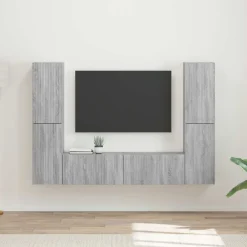 vidaXL Muebles Tv-Conjunto de mueble de TV 6 pcs Madera de ingeniería