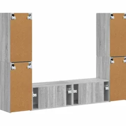 vidaXL Muebles Tv-Conjunto de mueble de TV 6 pcs Madera de ingeniería
